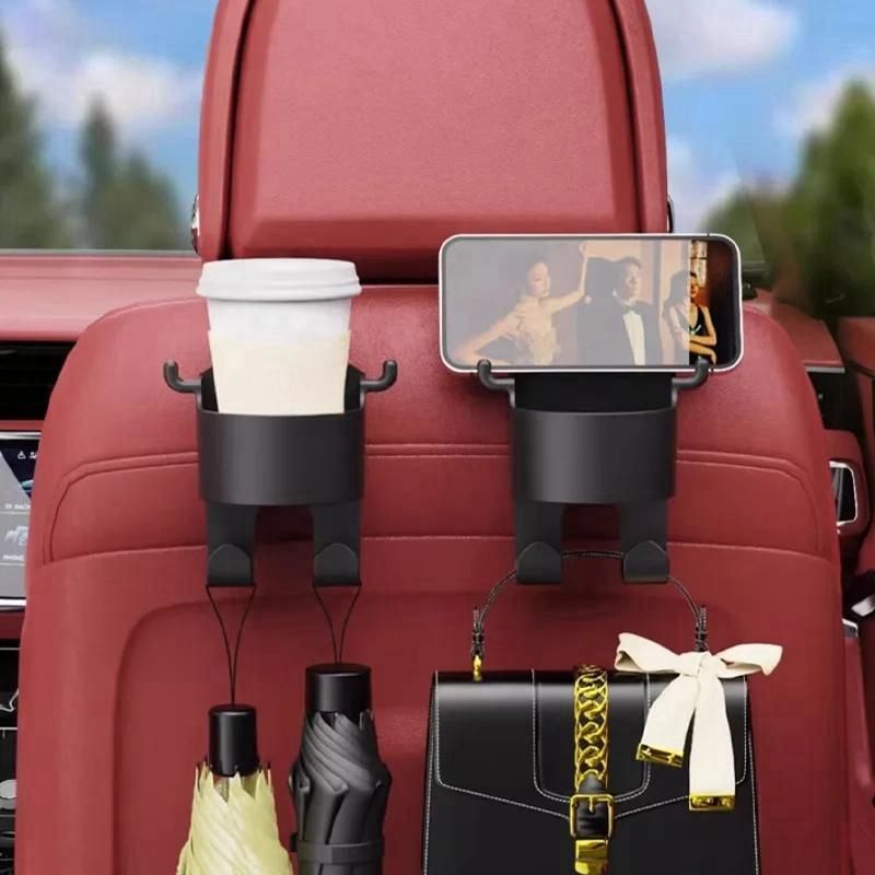 Universal Car Headrest Hook Cup Holder - Multi-functio<i></i>nal Auto Interior Storage Organizer for Fiat D